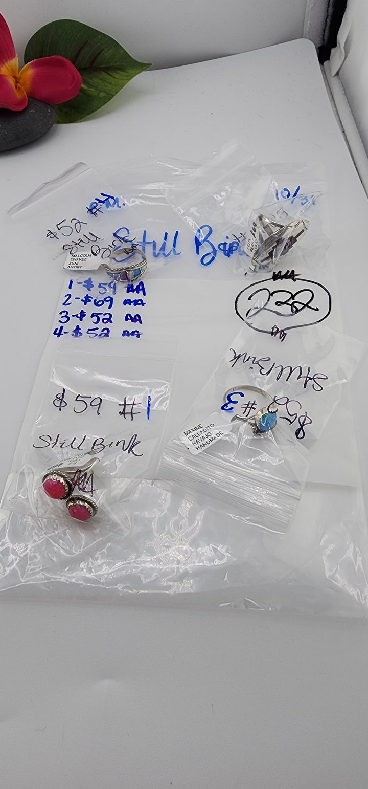 PM SHOW 48HR - RESERVED FOR: Still Bink - 10/31/2025 FL tiktok Live Show - 4 Sterling Silver Items