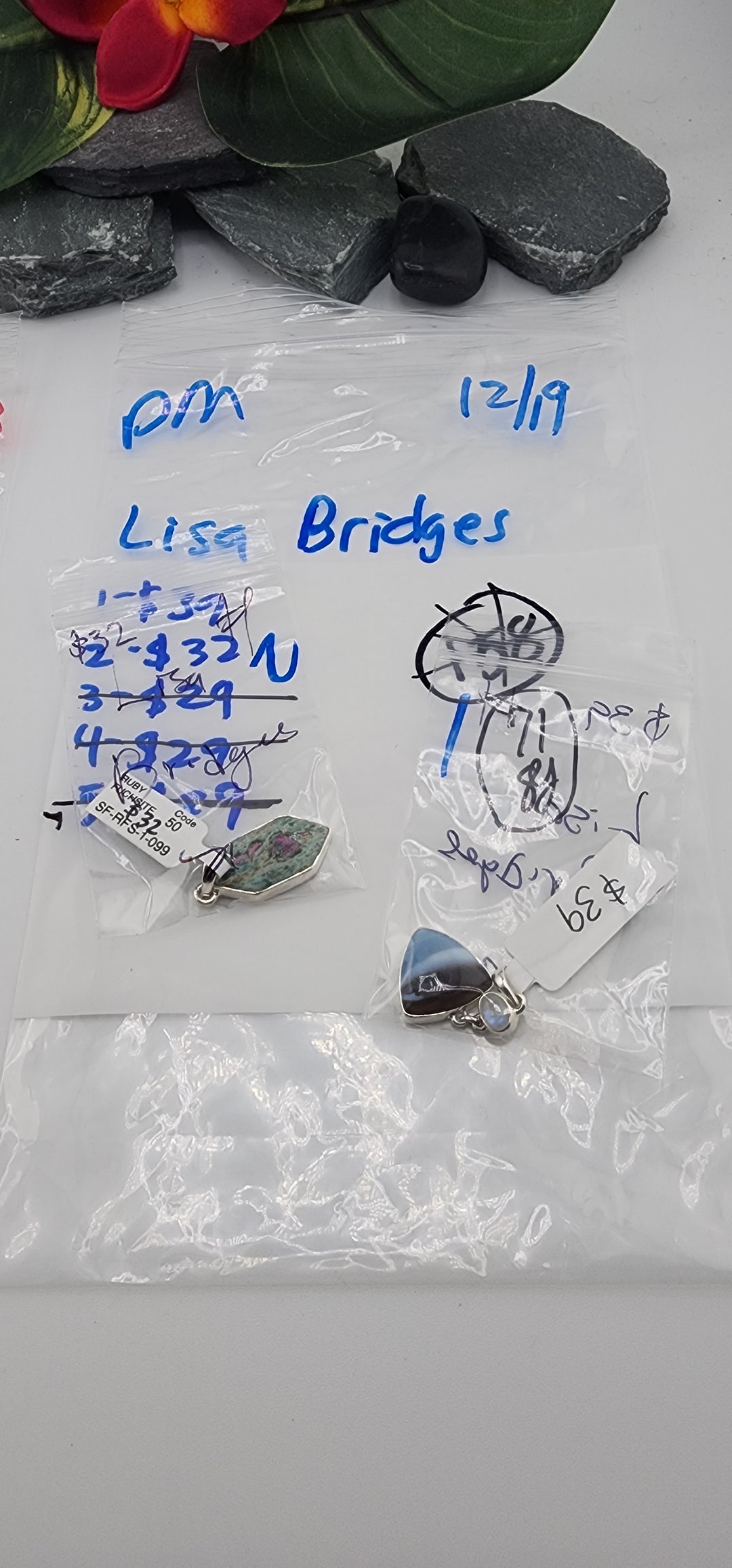 PM SHOW 48HR - RESERVED FOR: Lisa Bridges- 12/19/2025 tiktok Live Show - 2 Sterling Silver Items