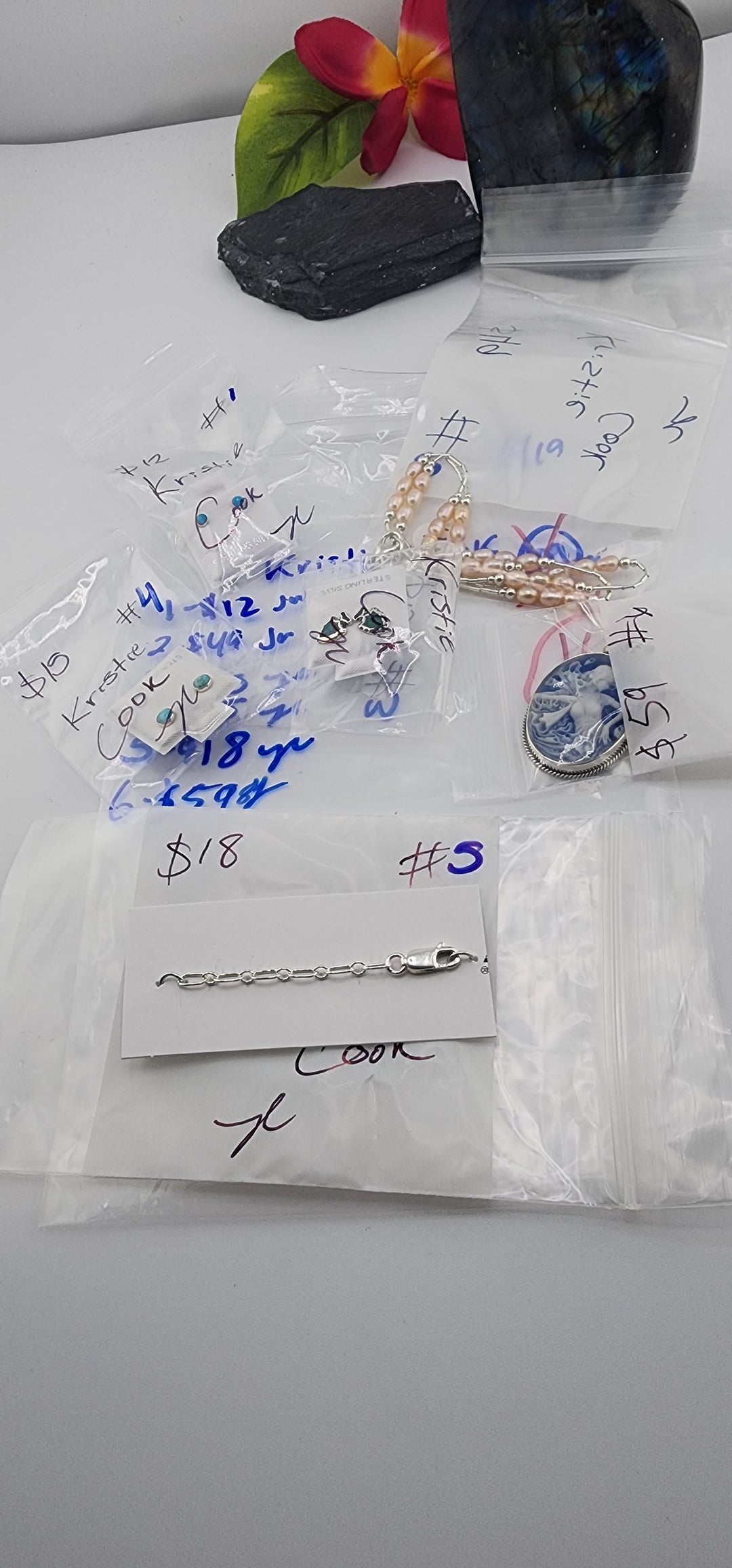 48HR - RESERVED FOR: Kristie Cook- 6/19/2025 FL tiktok Live Show - 6 Sterling Silver Items