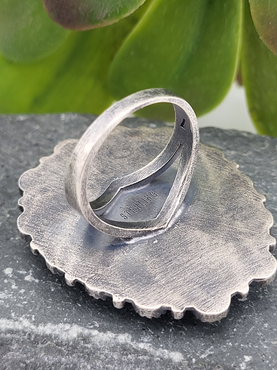 925 Sterling Silver Kingman Turquoise Ring