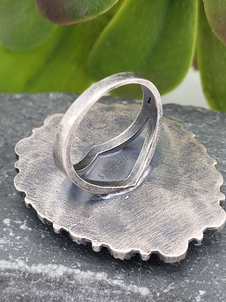 925 Sterling Silver Kingman Turquoise Ring