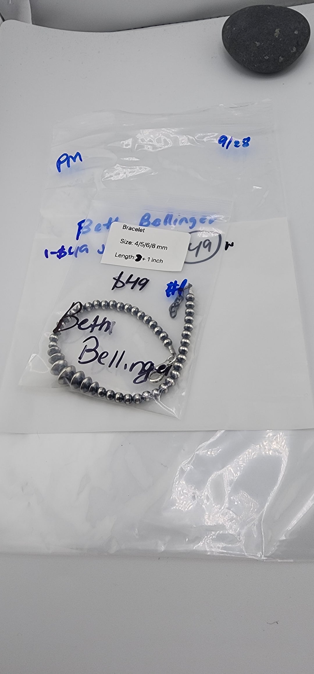 PM SHOW 48HR - RESERVED FOR:  Beth Bellinger- 9/28/2025 FL tiktok Live Show -1 Sterling Silver Items