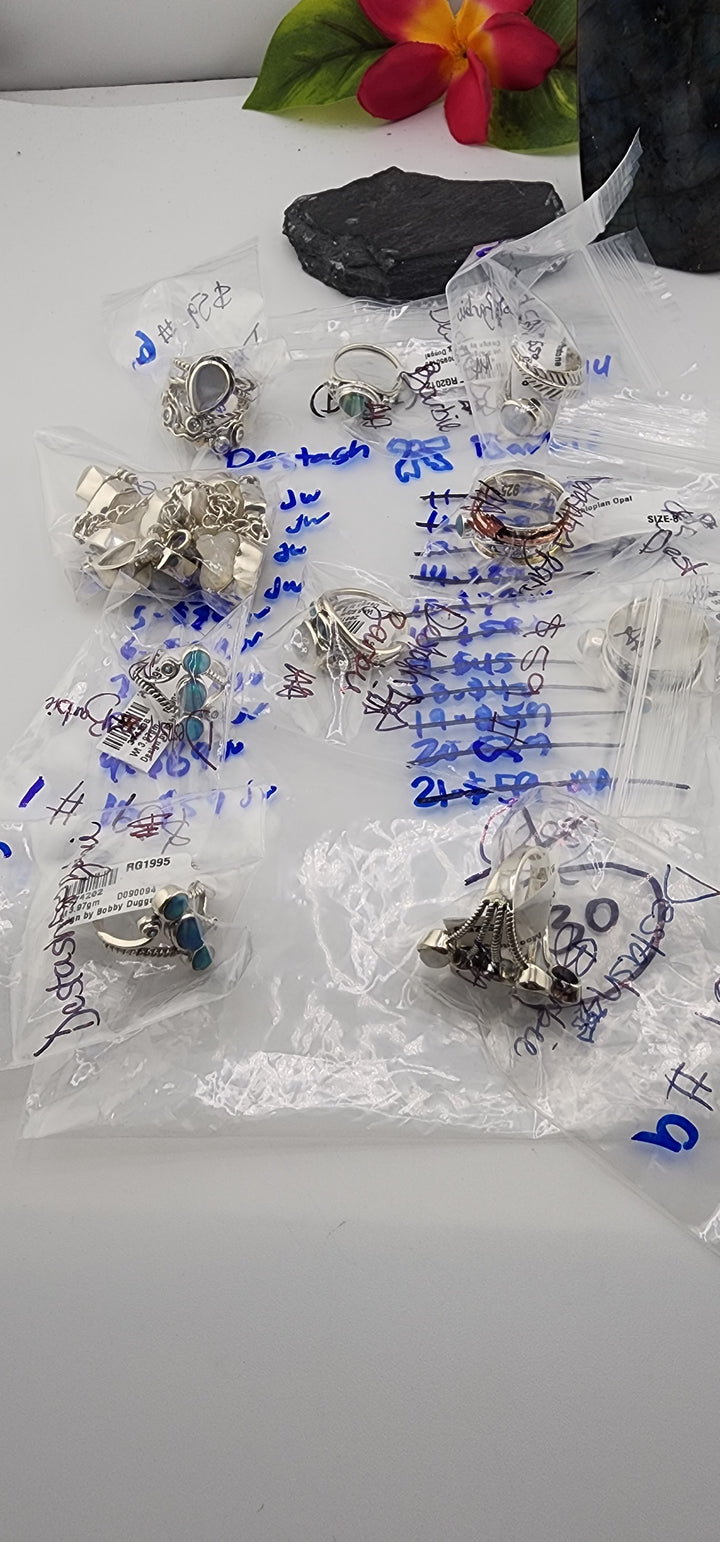 48HR - RESERVED FOR: Destash🎀Barbie (Bag 1) - 6/14/2025 FL tiktok Live Show - 10 Sterling Silver Items