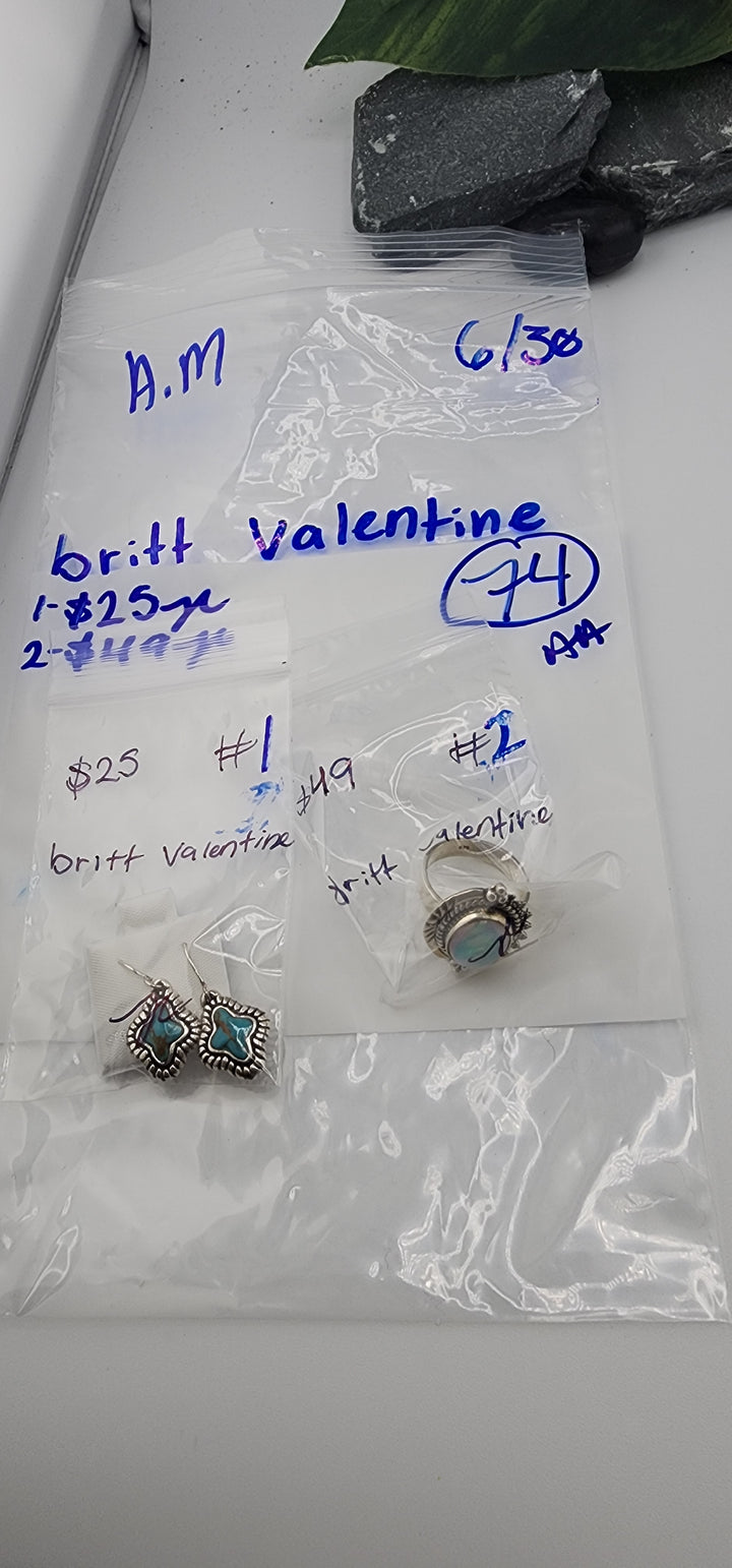 RESERVED FOR: britt valentine - 6/30/2025 tiktok A.M Live Show - 2 Sterling Silver Items