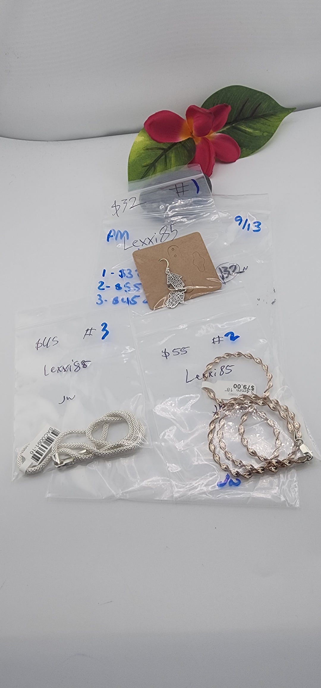 PM SHOW 48HR - RESERVED FOR:  Lexxi85- 9/13/2025 FL tiktok Live Show -3 Sterling Silver Items