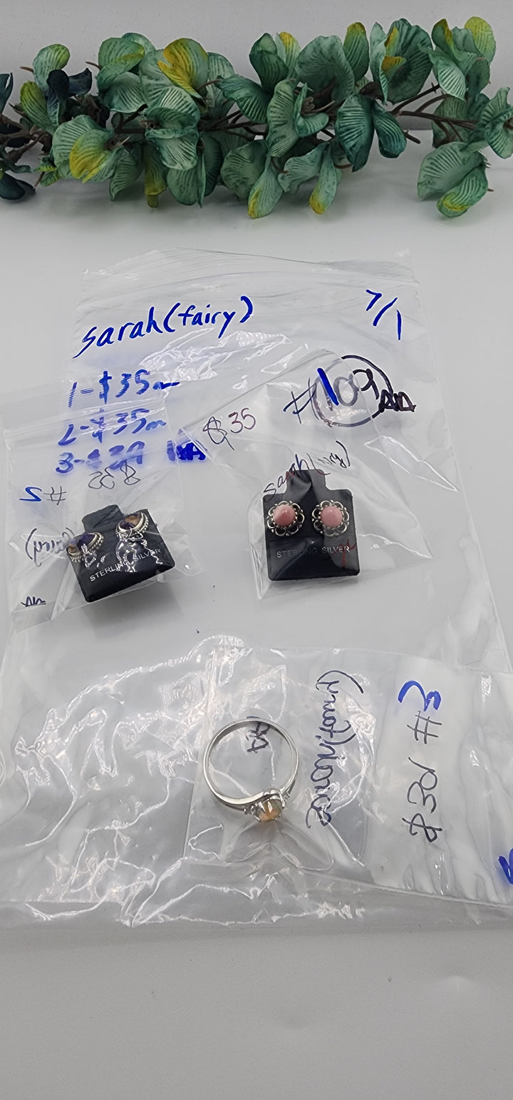 RESERVED FOR: sarah🧚‍♀️ - 7/1/2025 tiktok Reservation Live Show - 3 Sterling Silver Items
