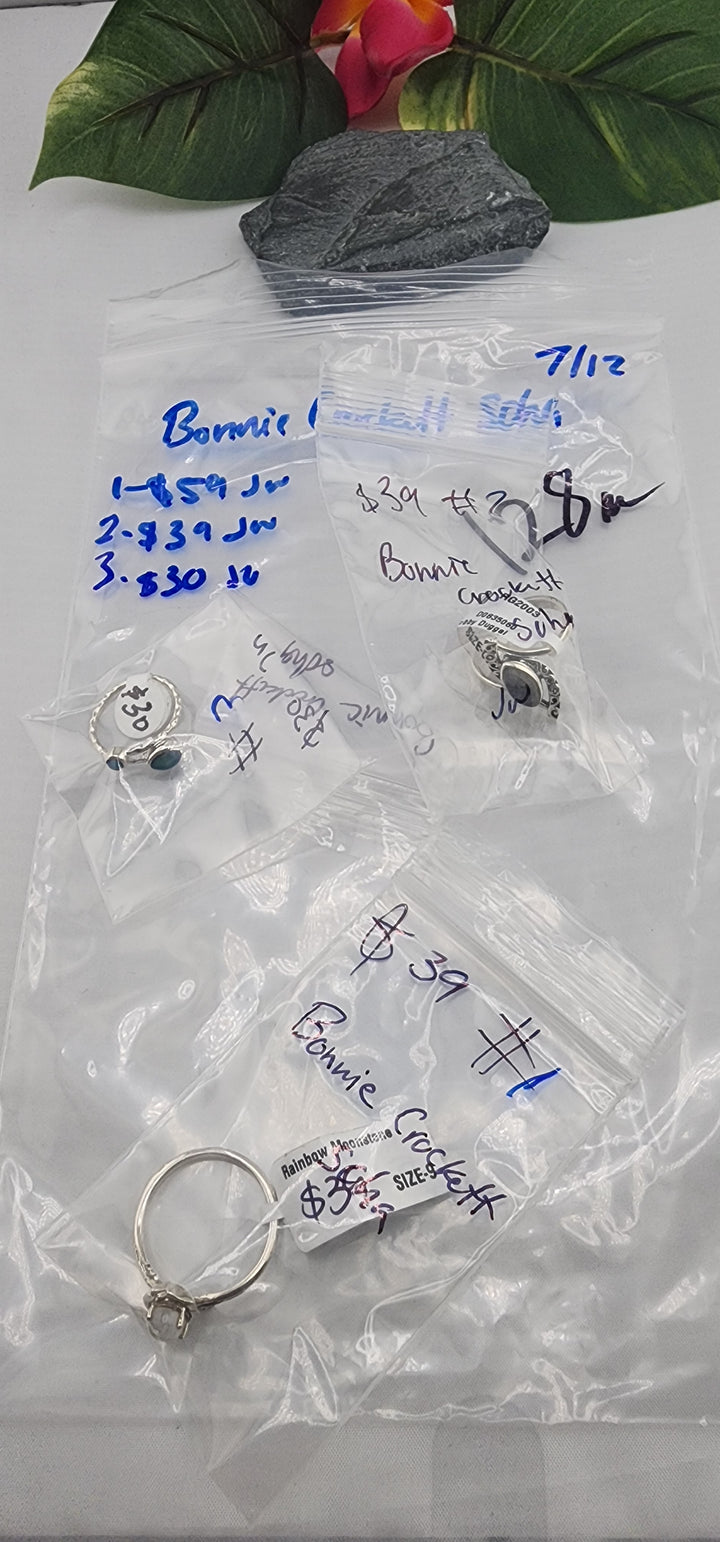 PM SHOW 48HR - RESERVED FOR: Bonnie Crockett Scha - 7/12/2025 FL tiktok Live Show - 3 Sterling Silver Items