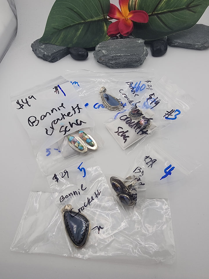Bonnie Crockett Scha - 4/10/26 PM - 5 925 Sterling Silver Items