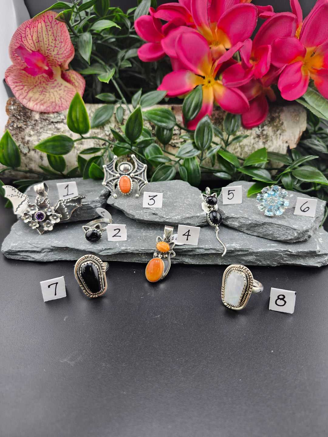 RESERVED FOR:  Theresa🦇💀 -10/30/2024 - 8 Sterling Silver Items