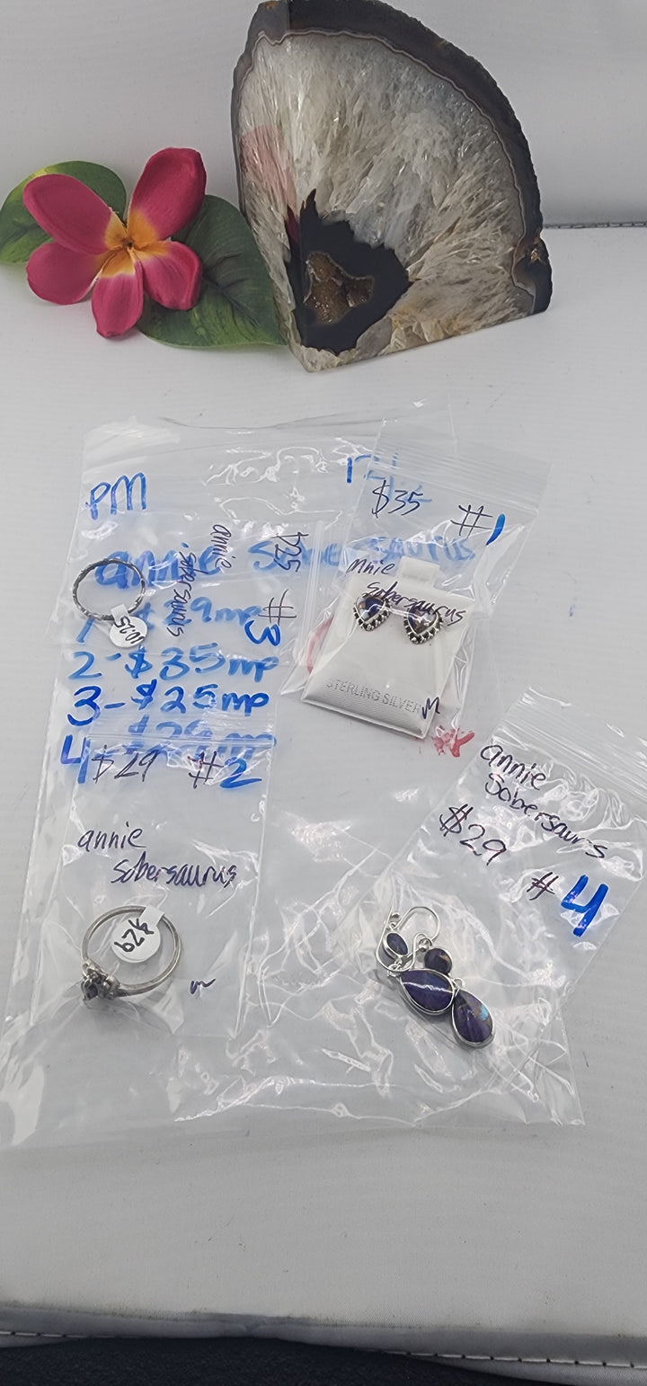 PM SHOW 48HR - RESERVED FOR: annie sobersaurus - 12/2/2025 tiktok Live Show - 4  Sterling Silver Items
