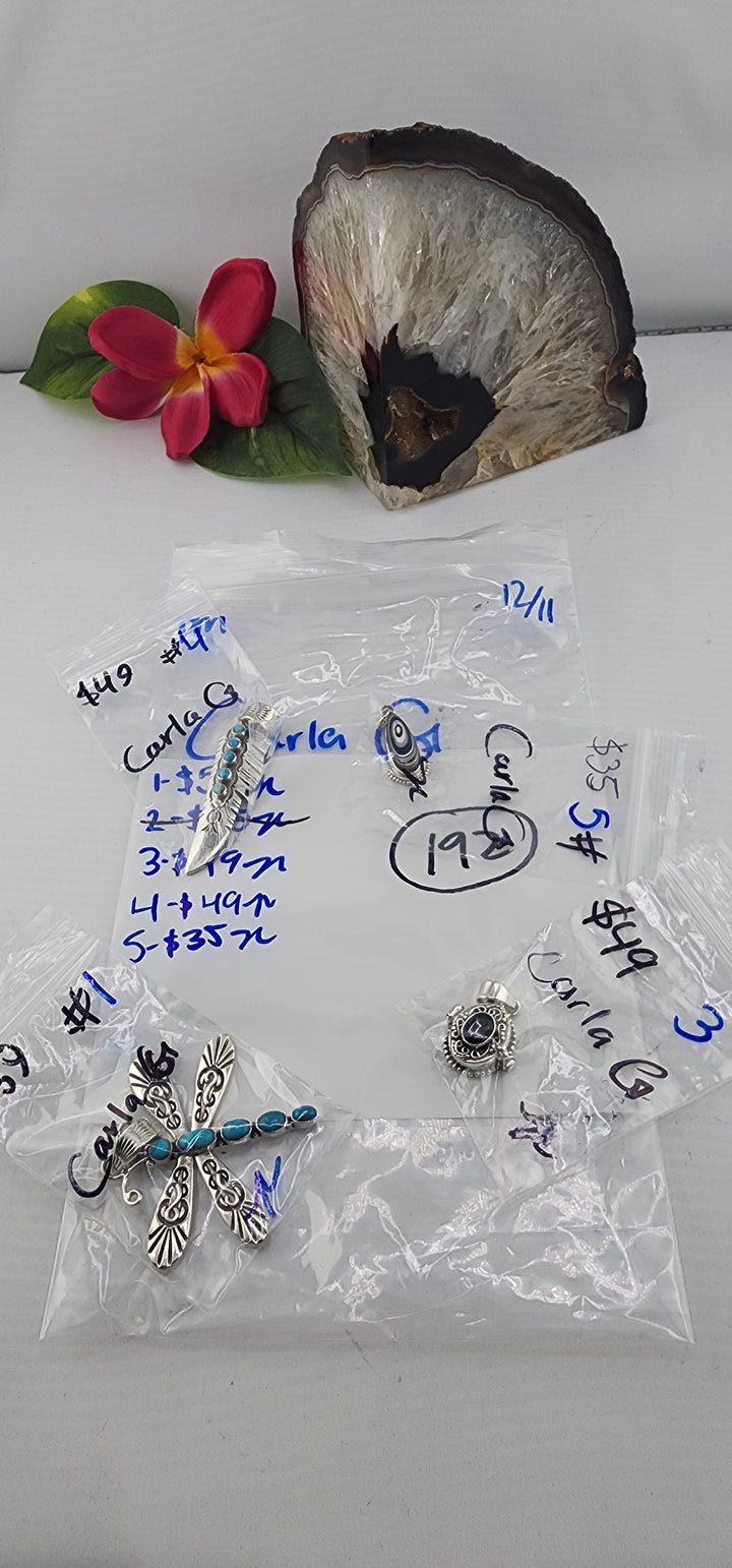 PM SHOW 48HR - RESERVED FOR: Carla G - 12/11/2025 tiktok Live Show - 4 Sterling Silver Items