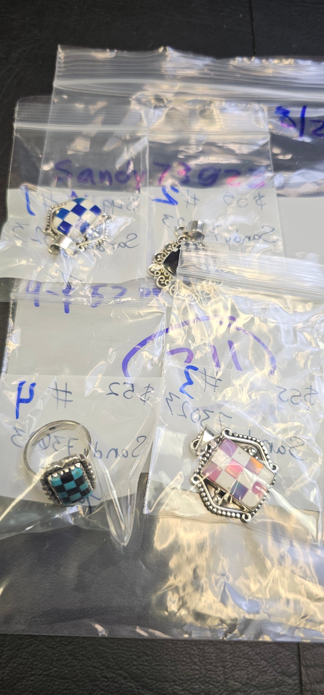 RESERVED FOR:  sandy73023 3/21/2025 Live Show - 4 Sterling Silver Items