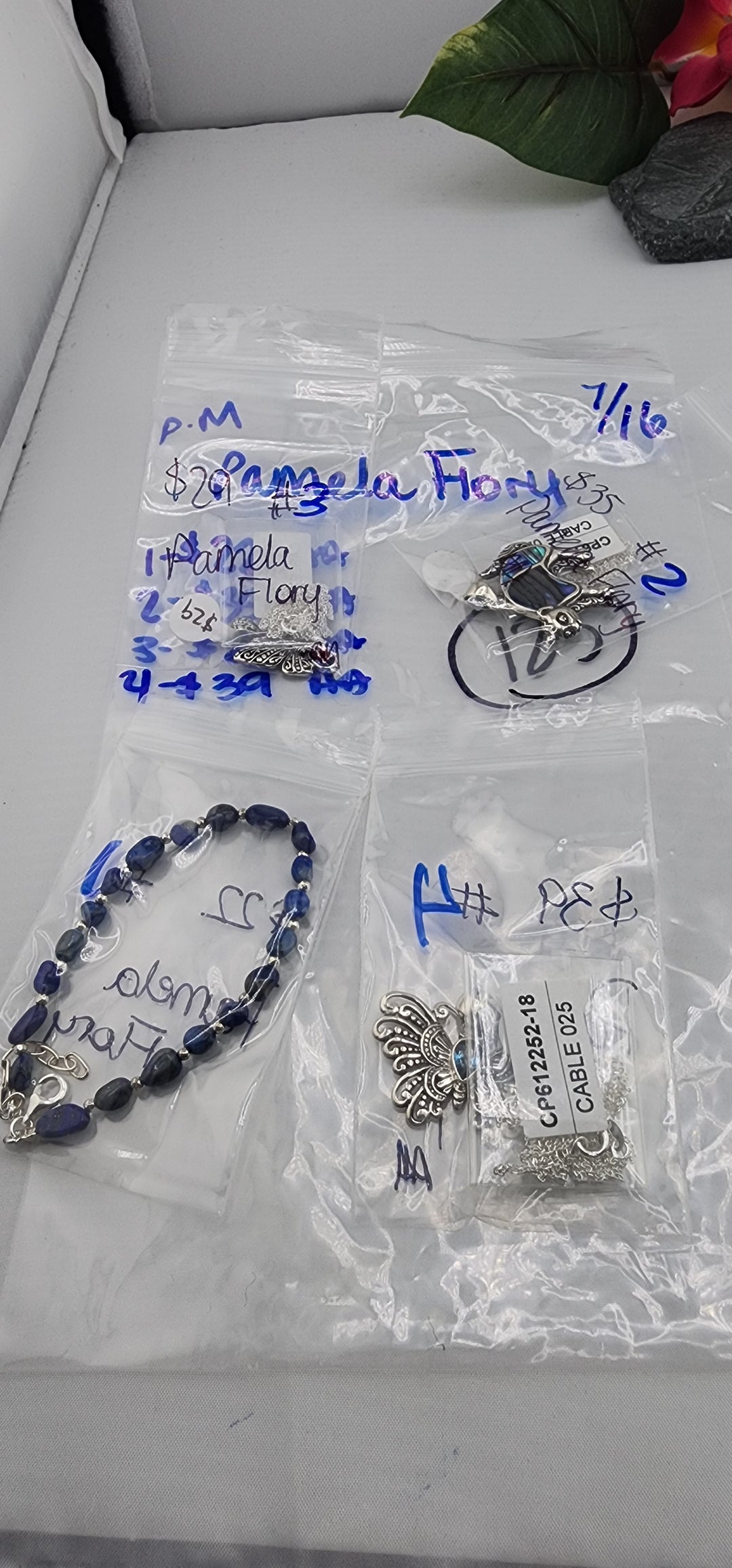 PM SHOW 48HR - RESERVED FOR: Pamela Flory - 7/16/2025 FL tiktok Live Show - 4 Sterling Silver Items