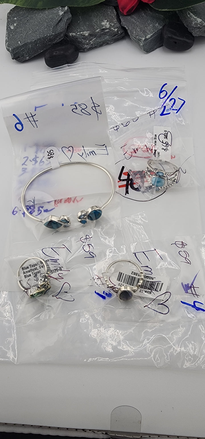 48HR - RESERVED FOR: Emily💚 - 6/27/2025 FL tiktok Live Show - 4 Sterling Silver Items