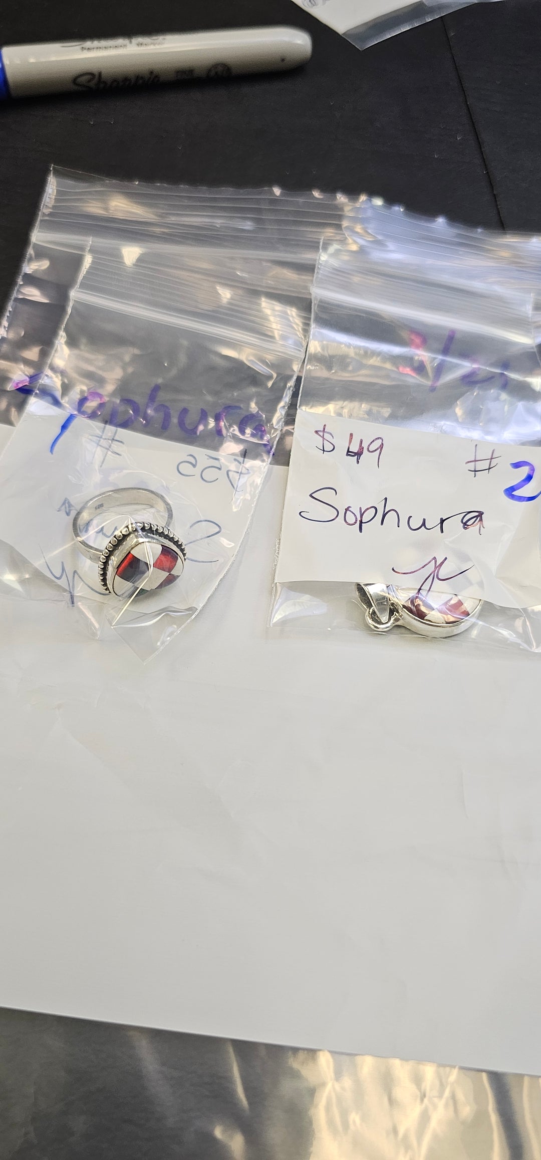 RESERVED FOR- Sophura - 3/21/2025 Live Show - 2 Sterling Silver Items