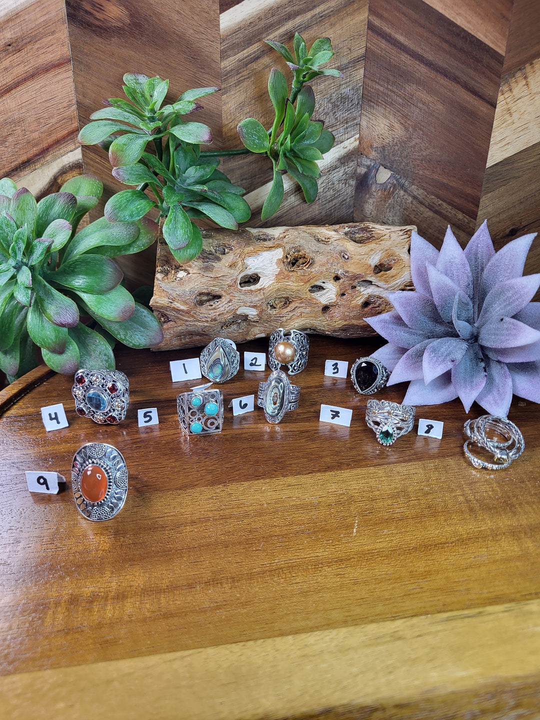 RESERVED FOR: Maria Arana 8/2/24- 9 Sterling Silver Items