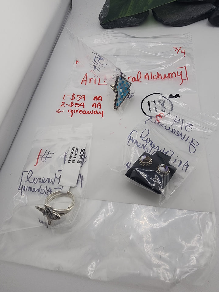 Ari [Mineral Alchemy]- 5/4/26 - 3 925 Sterling Silver Items