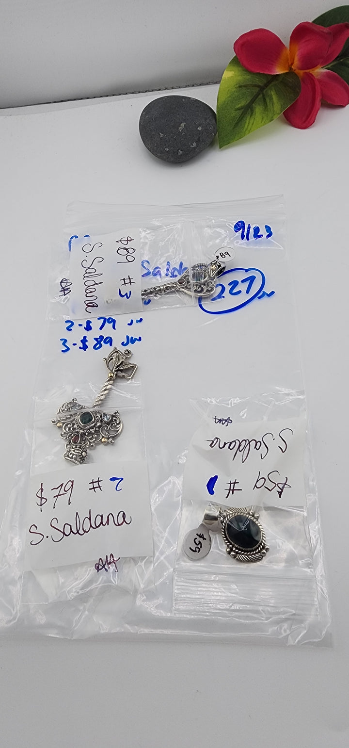 PM SHOW 48HR - RESERVED FOR: S.Saldana - 9/23/2025 FL tiktok Live Show - 3 Sterling Silver Items
