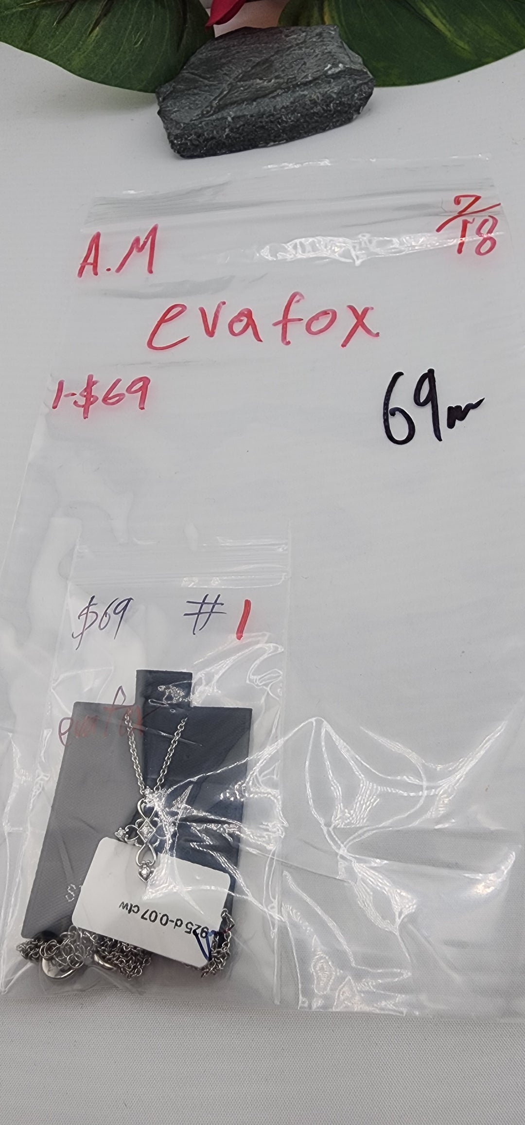 AM SHOW 48HR - RESERVED FOR: evafox - 7/18/2025 FL tiktok Live Show -  1 Sterling Silver Items
