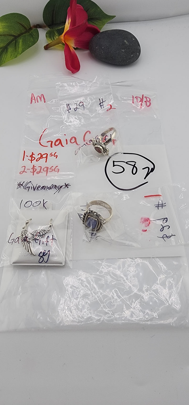 AM SHOW 48HR RESERVED FOR: GaiaGift  - 10/8/2025 FL tiktok Live Show - 2 Sterling Silver Items