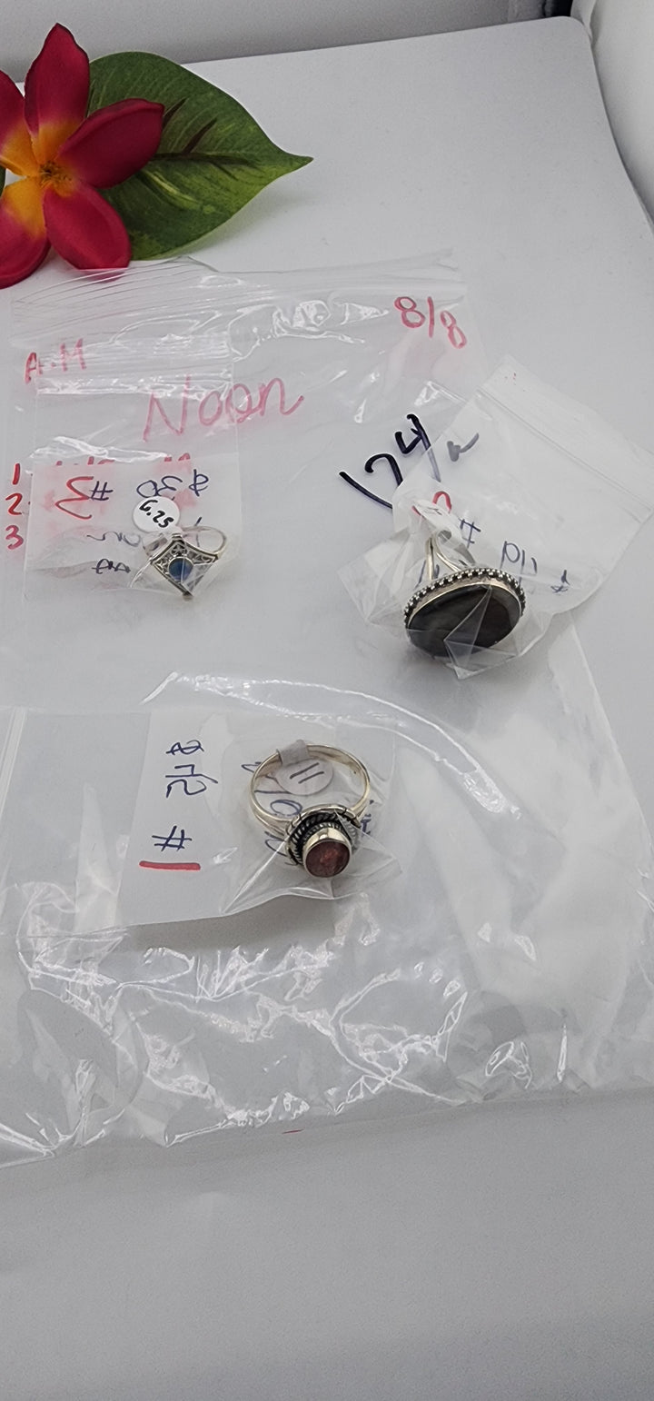 AM SHOW 48HR - RESERVED FOR: Noon🌕 - 8/8/2025 FL tiktok Live Show - 3 Sterling Silver Items