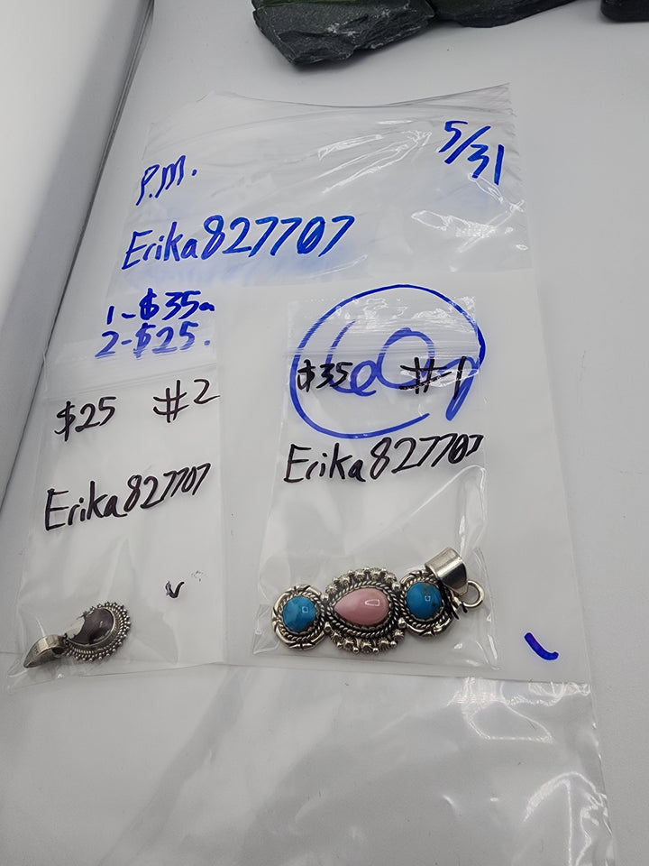 Erika827707 - 5/31/26 PM - 2 925 Sterling Silver