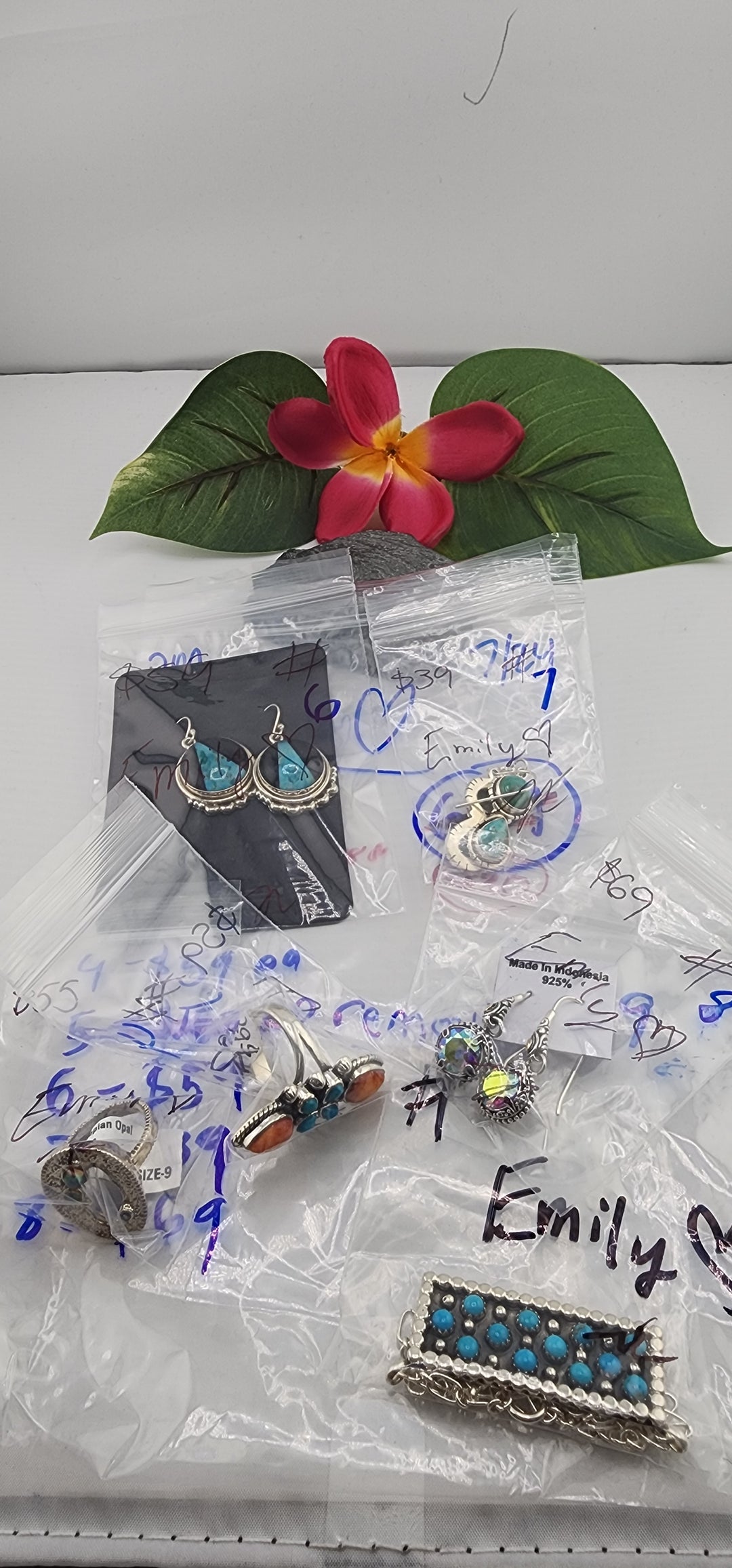 PM SHOW 48HR - RESERVED FOR: Emily❤️  - 7/24/2025 FL tiktok Live Show - 6 Sterling Silver Items