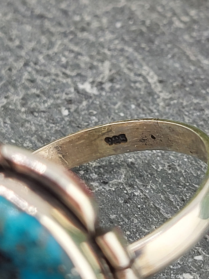 Morenci Turquoise Ring Size 11