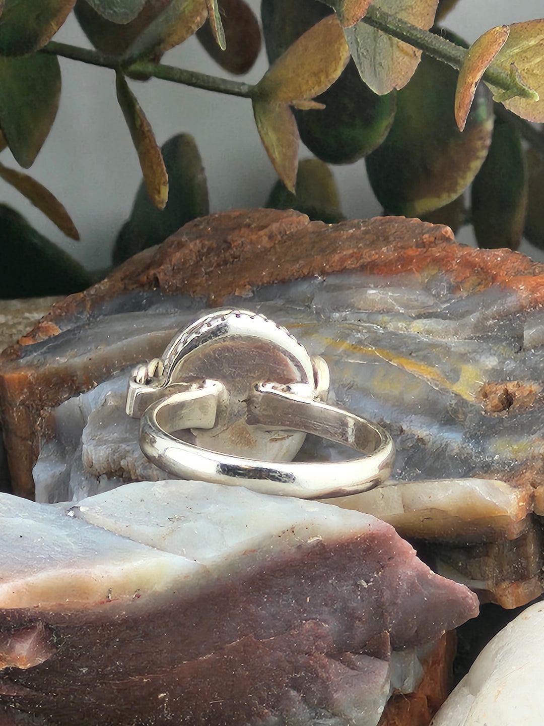 Sapphire & 925 Sterling Silver Lockett Ring Size 5½