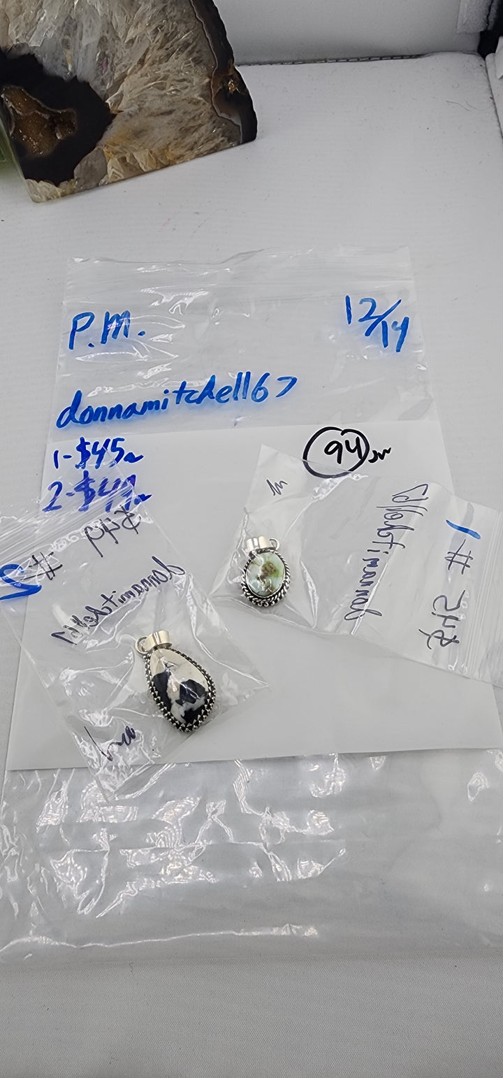 PM SHOW 48HR - RESERVED FOR: donnamitchell67 - 12/14/2025 tiktok Live Show - 2 Sterling Silver Items
