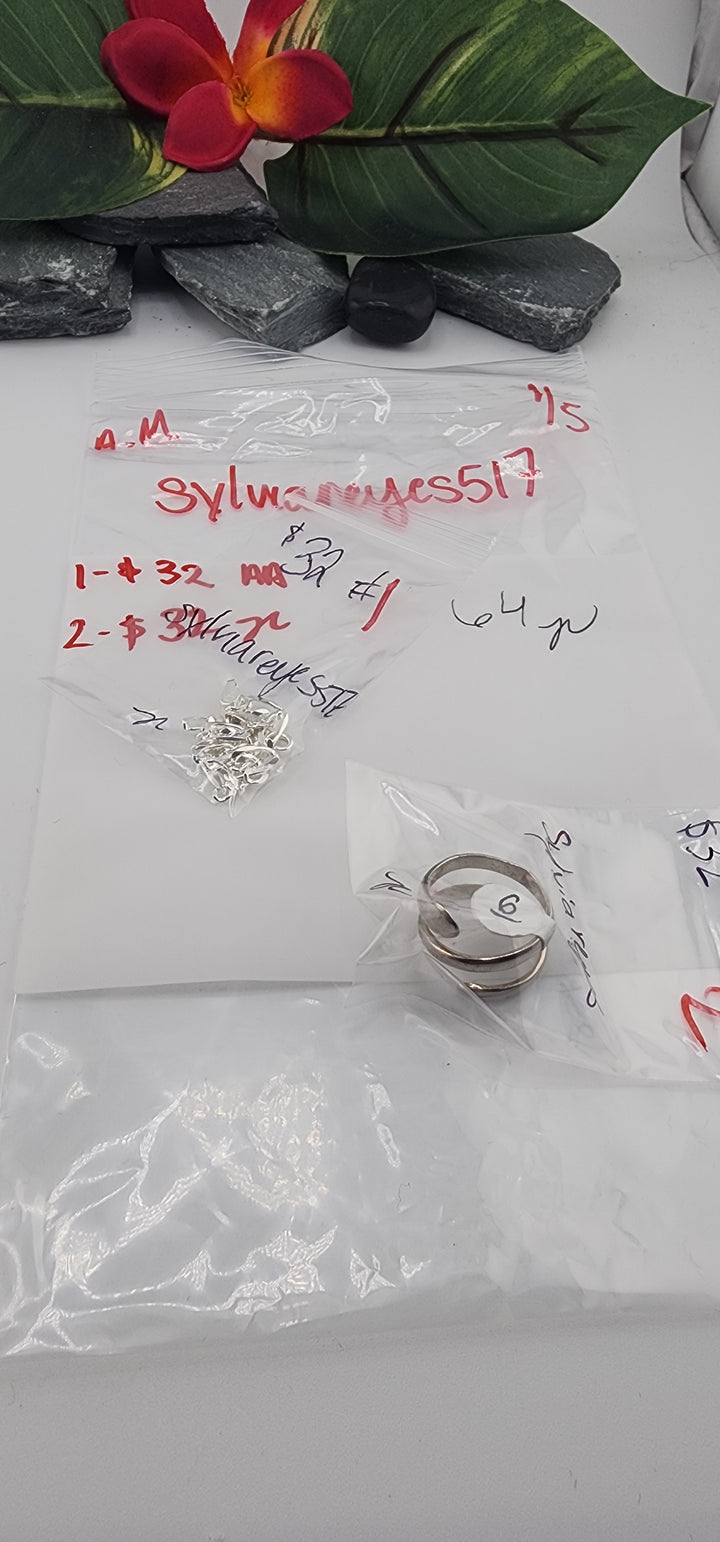 AM SHOW 48HR RESERVED FOR: sylviareyes517 - 1/5/2026 FL tiktok Live Show - 2 Sterling Silver Items
