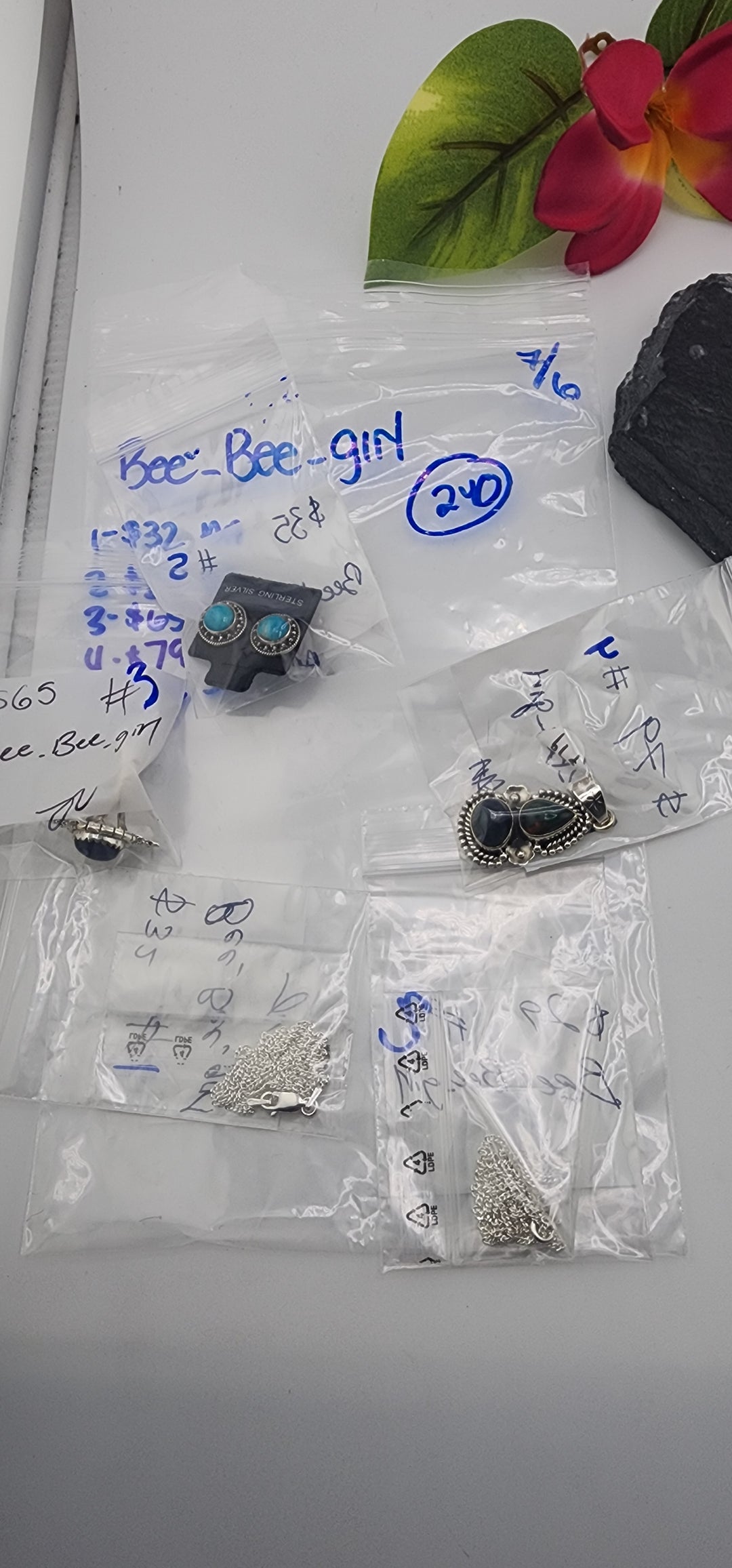 RESERVED FOR: Bee_Bee_girl - 7/6/2025 tiktok Reservation Live Show -5 Sterling Silver Items