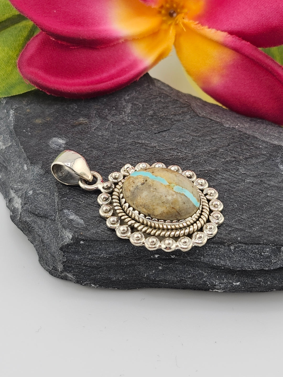 Royston Ribbon Turquoise Pendant