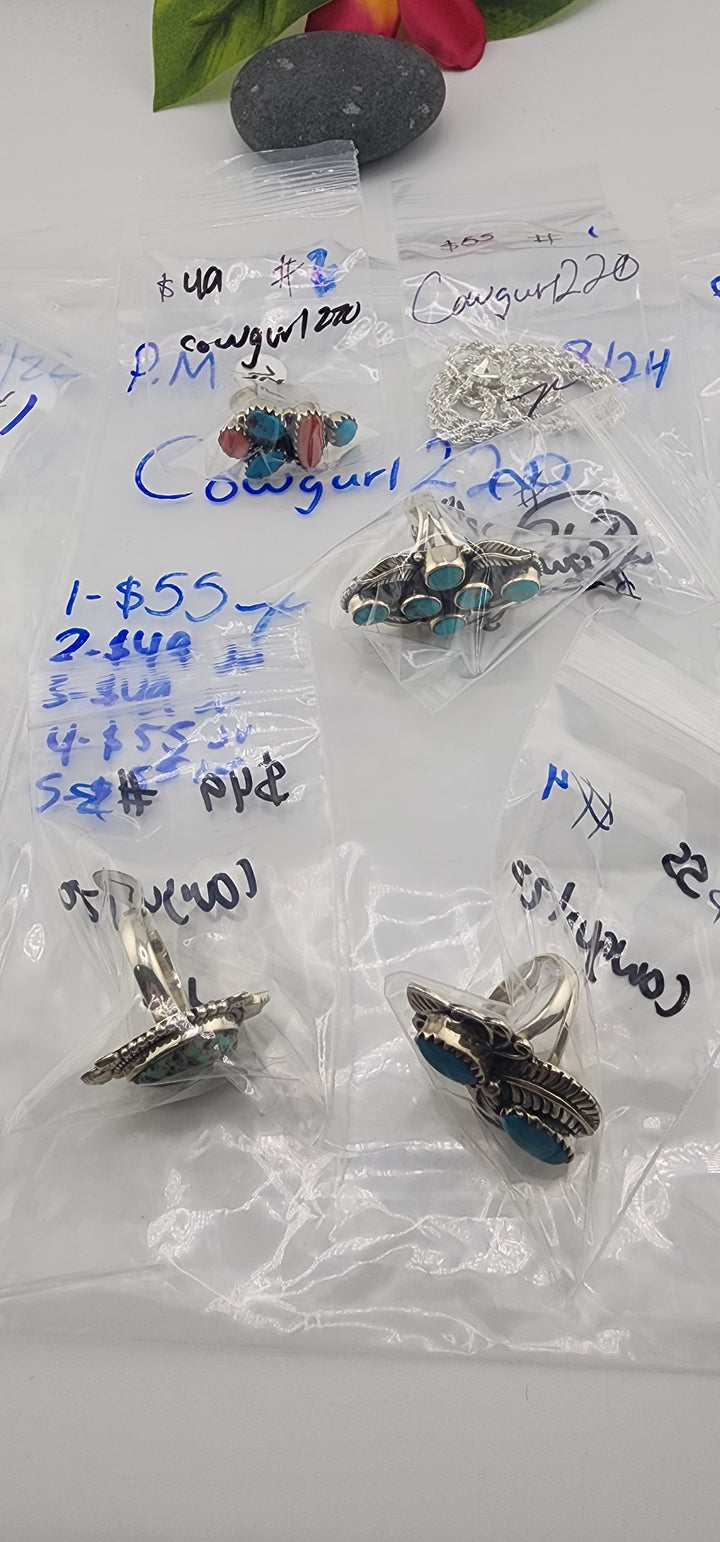 PM SHOW 48HR - RESERVED FOR:  Cowgurl220- 8/24/2025 FL tiktok Live Show -5  Sterling Silver Items