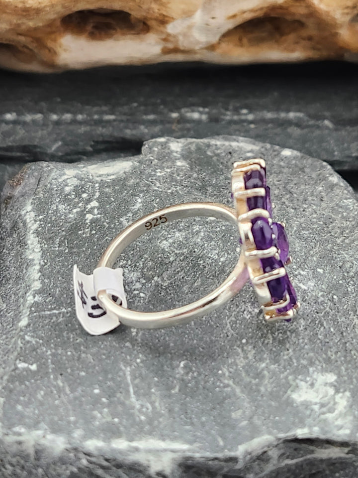 Amethyst Flower Ring