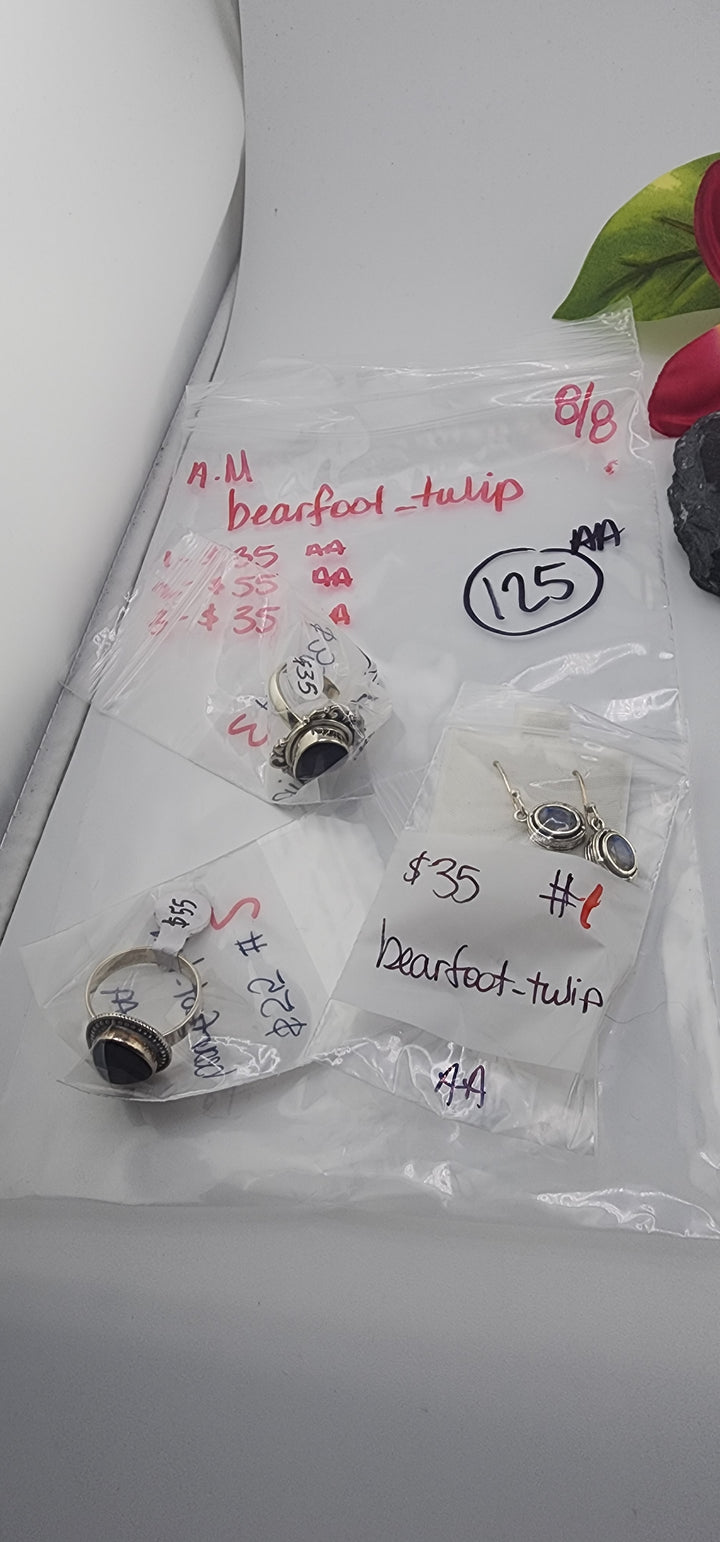 AM SHOW 48HR - RESERVED FOR: bearfoot_tulip - 8/8/2025 FL tiktok Live Show - 3 Sterling Silver Items