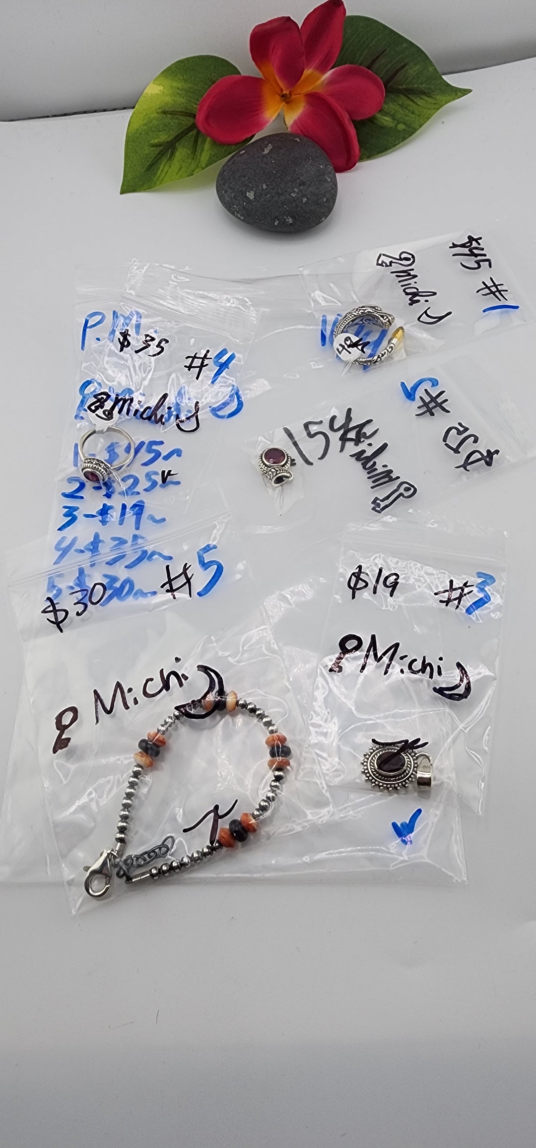 PM SHOW 48HR - RESERVED FOR: 🔑Michi🌙 - 10/4/2025 FL tiktok Live Show - 5 Sterling Silver Items