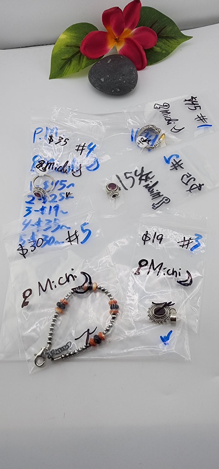 PM SHOW 48HR - RESERVED FOR: 🔑Michi🌙 - 10/4/2025 FL tiktok Live Show - 5 Sterling Silver Items