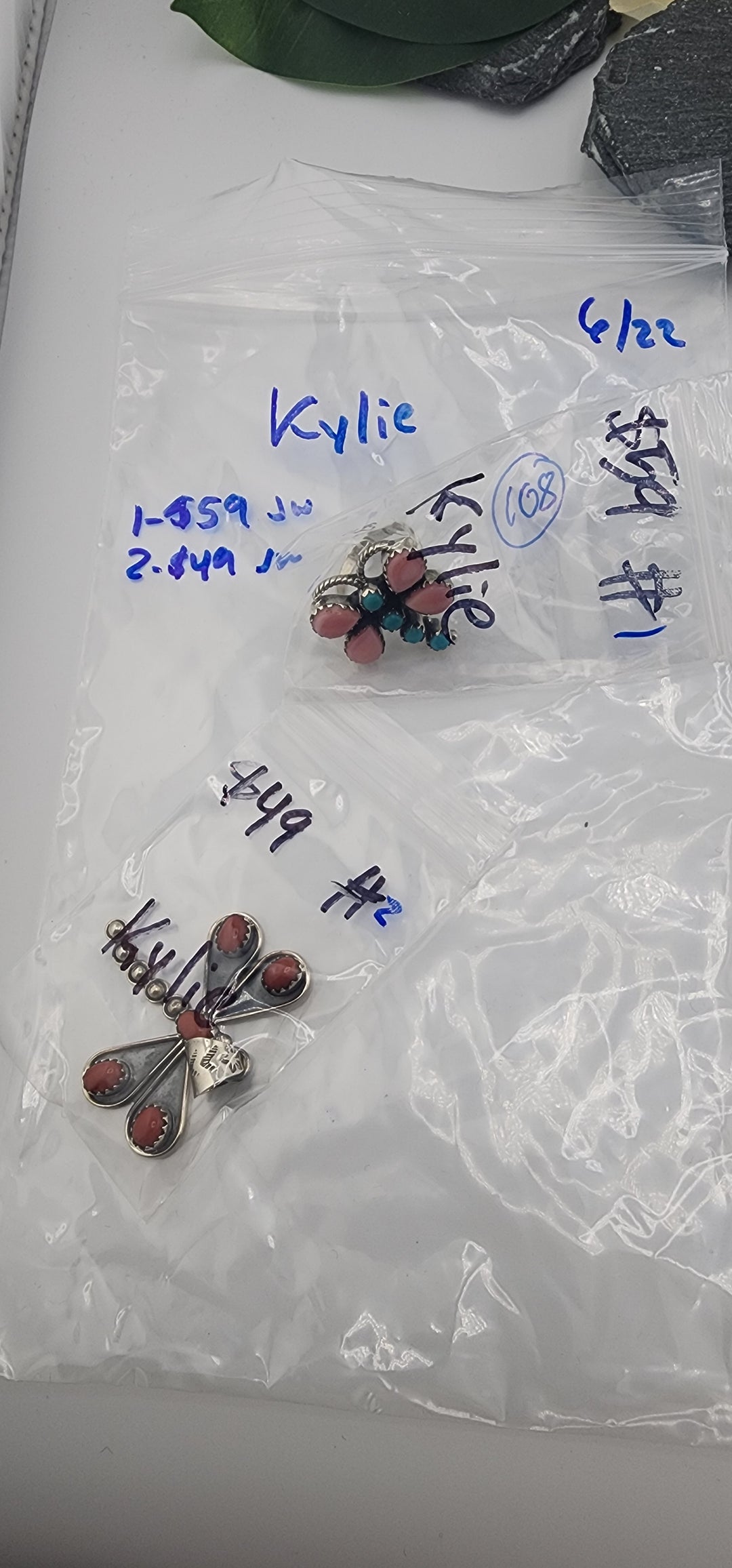 RESERVED FOR:  Kylie- 6/22/2025 tiktok Reservation Live Show -2 Sterling Silver Items