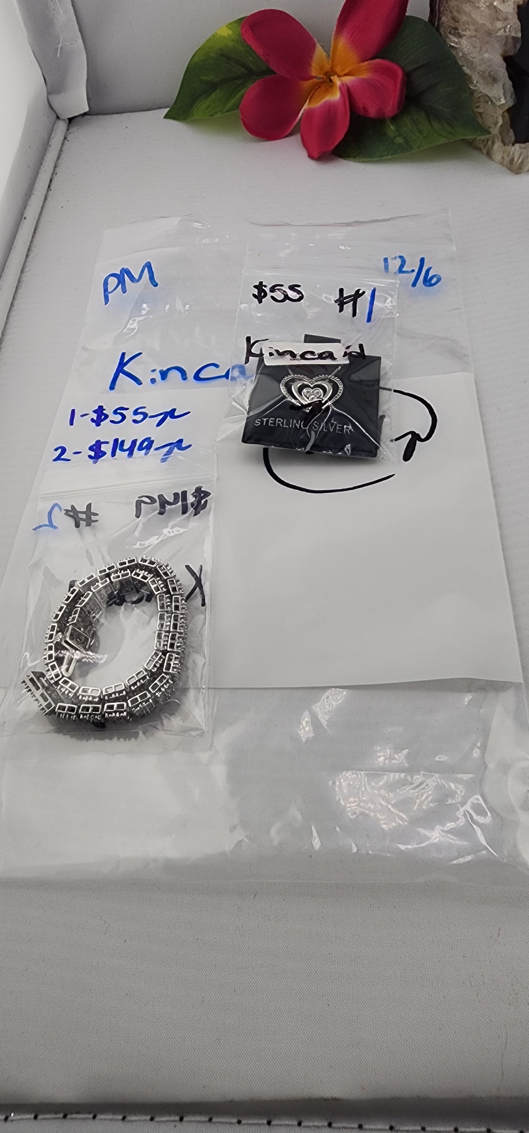PM SHOW 48HR - RESERVED FOR: Kincaid - 12/6/2025 tiktok Live Show - 2 Sterling Silver Items