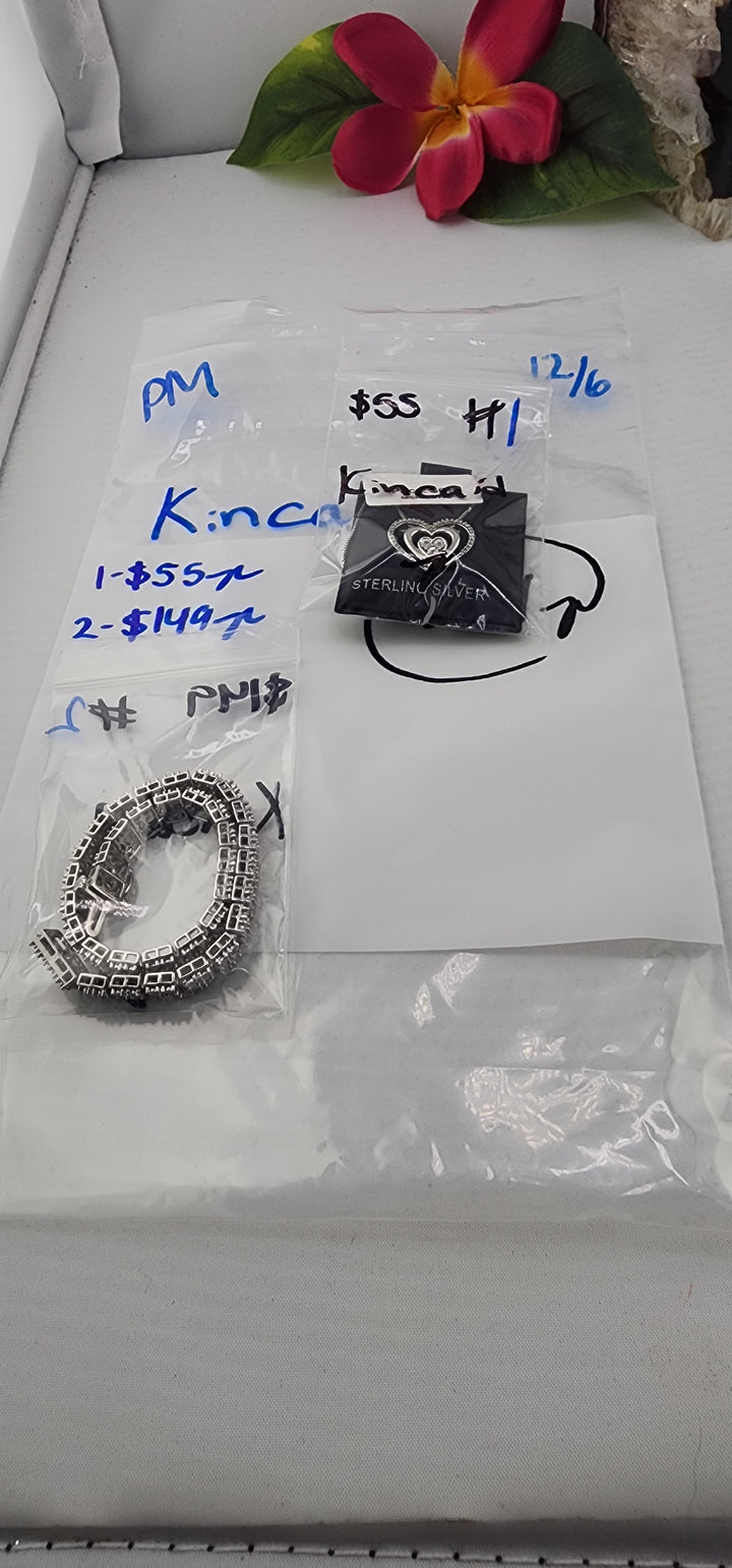 PM SHOW 48HR - RESERVED FOR: Kincaid - 12/6/2025 tiktok Live Show - 2 Sterling Silver Items