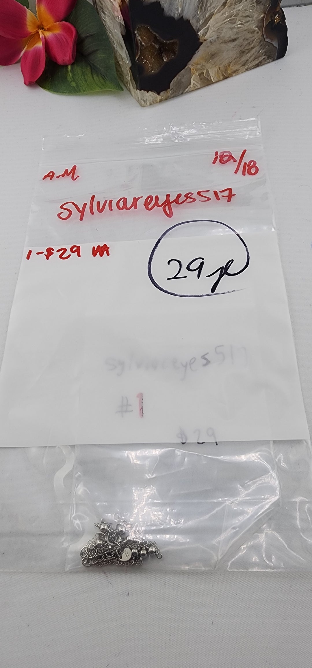 AM SHOW 48HR RESERVED FOR: sylviareyes517 - 12/18/2025 FL tiktok Live Show - 1 Sterling Silver Items