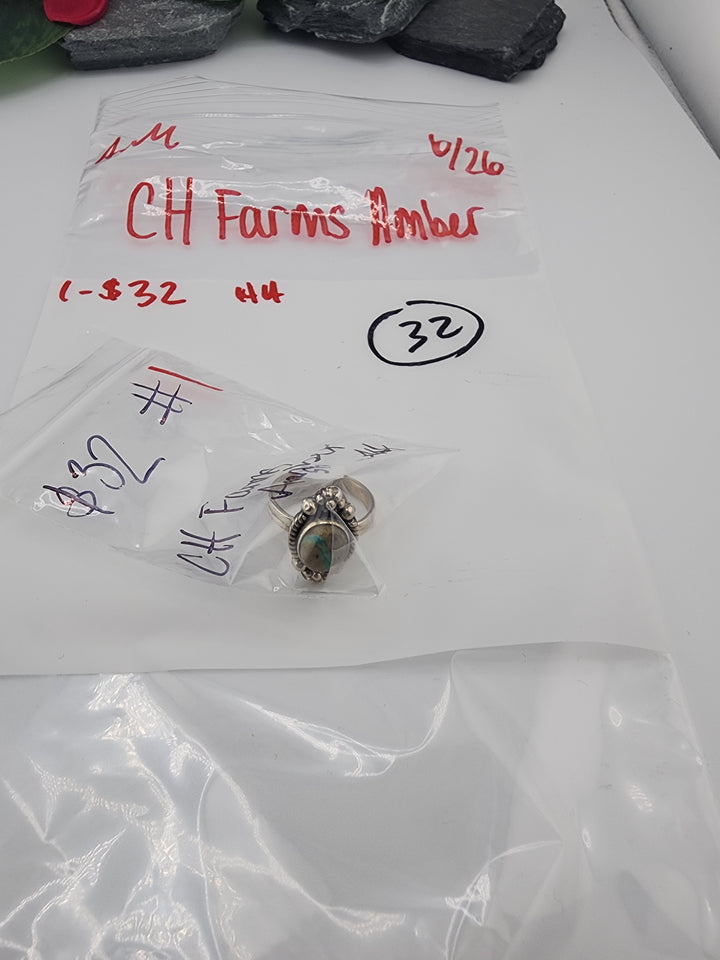 CH Farms Amber  - 6/26/26 AM - 1 925 Sterling Silver