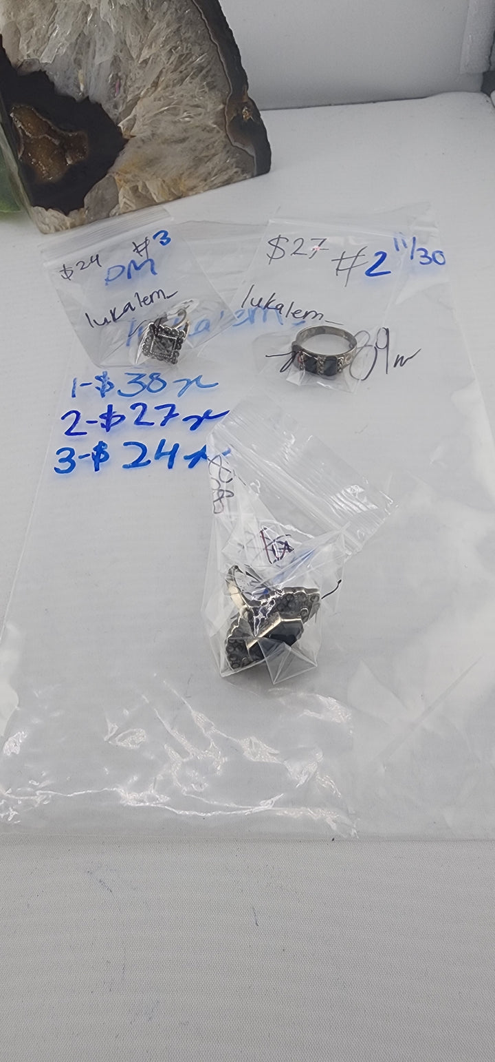 PM SHOW 48HR - RESERVED FOR: lukalem_ - 11/30/2025 tiktok Live Show - 3 Sterling Silver Items