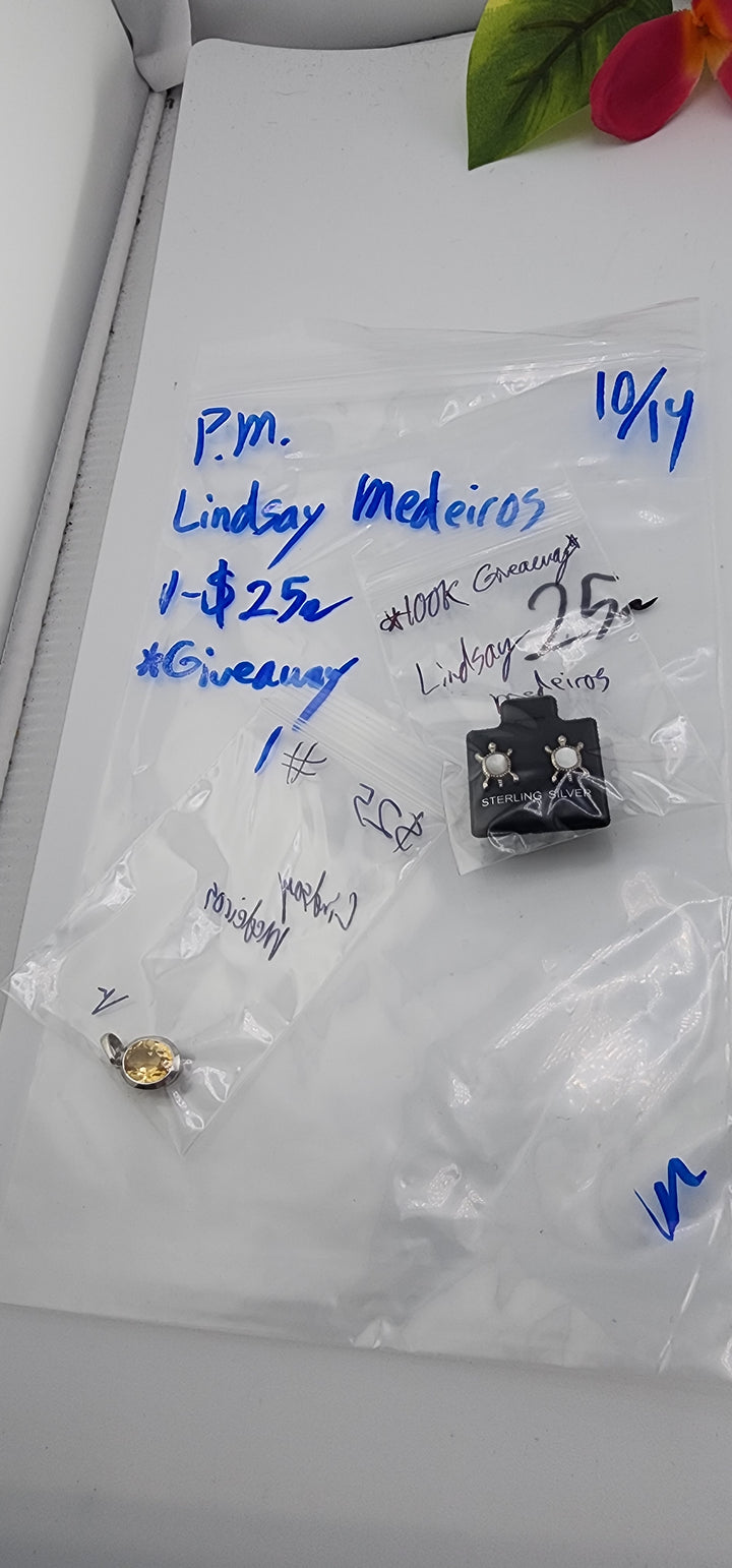 PM SHOW 48HR - RESERVED FOR: Lindsay Medeiros - 10/14/2025 FL tiktok Live Show - 2 Sterling Silver Items