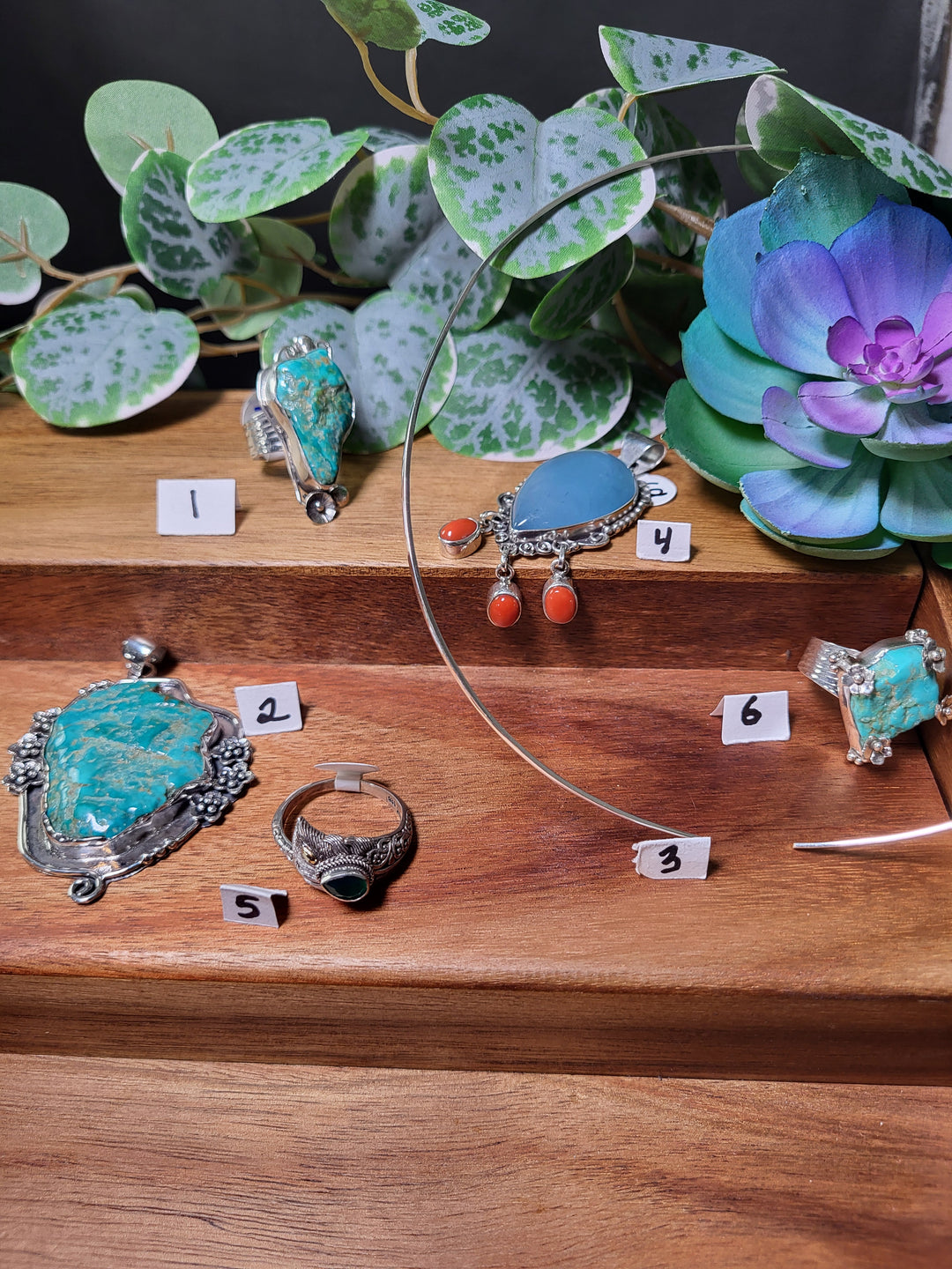 RESERVED FOR: Maria Arana 8/18/24- 5 Sterling Silver Items