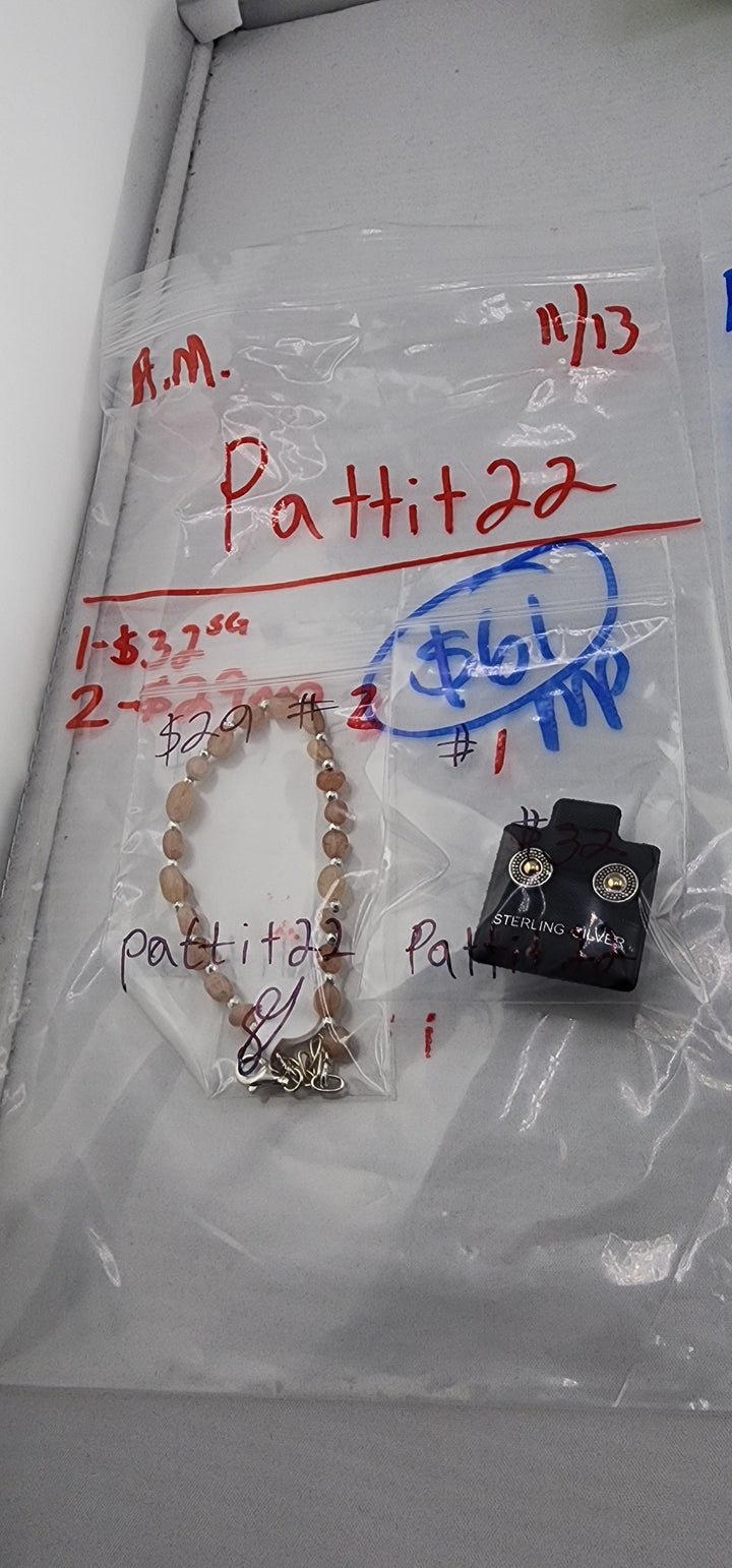 AM SHOW 48HR RESERVED FOR: Pattit22 - 11/13/2025 FL tiktok Live Show - 2 Sterling Silver Items