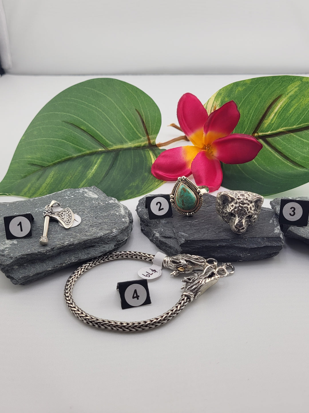 RESERVED FOR: Megan Marguerite L Moody -  2/9/2025 Show - 4 Sterling Silver Items