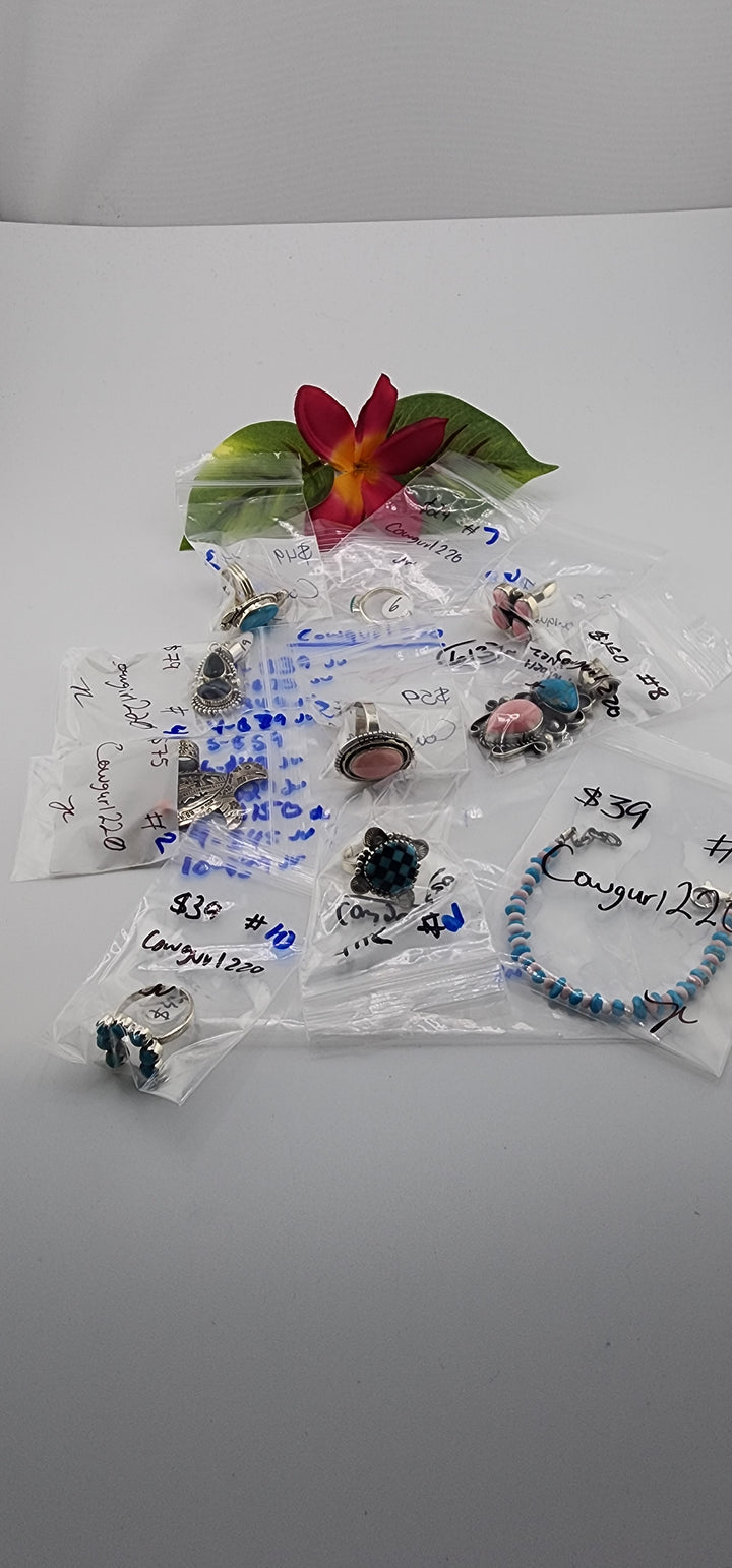 PM SHOW 48HR - RESERVED FOR:   Cowgurl220- 8/10/2025 FL tiktok Live Show -10  Sterling Silver Items