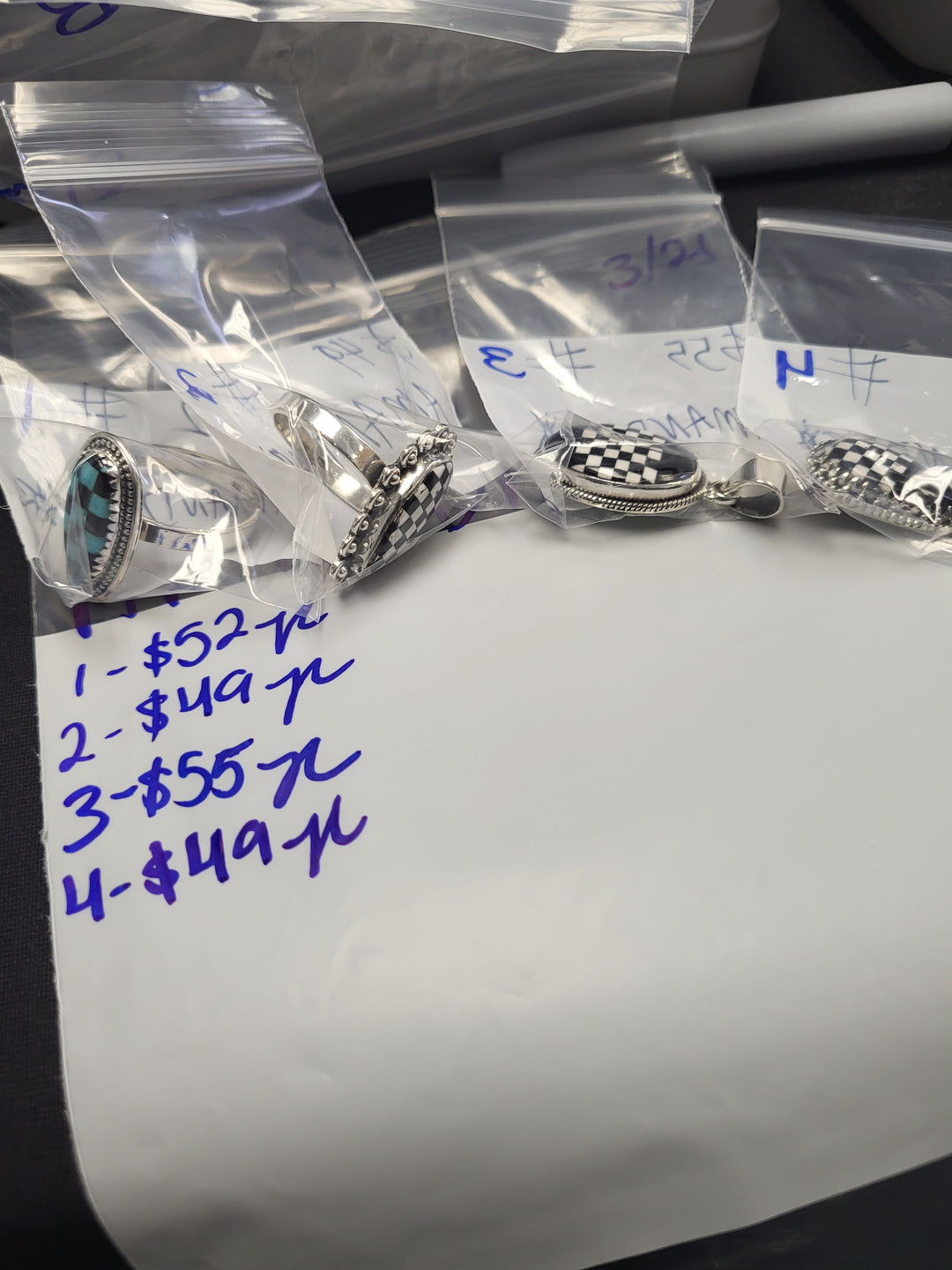 RESERVED FOR: AMANDA  - 3/21/2025 Live Show - 3 Sterling Silver Items